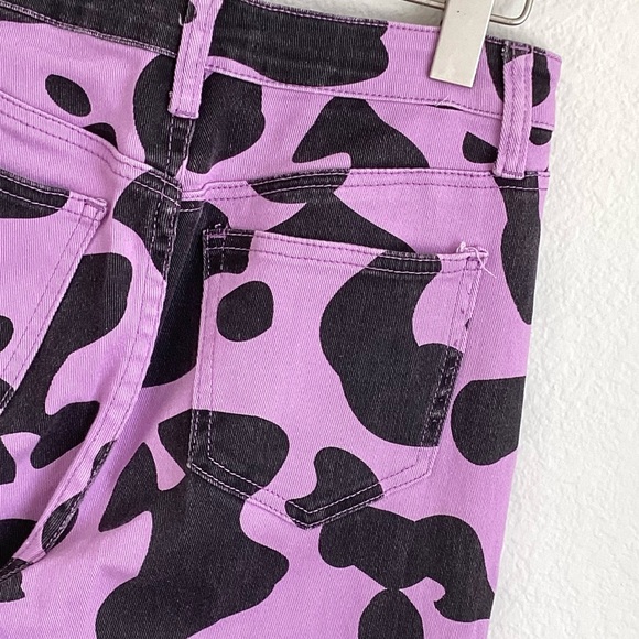 \Machine\ Purple Cow Print Jeans - Picture 12 of 16
